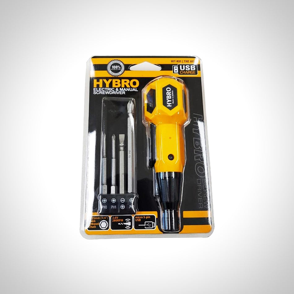 HYBRO USB Rechargeable Cordless Screwdriver Original