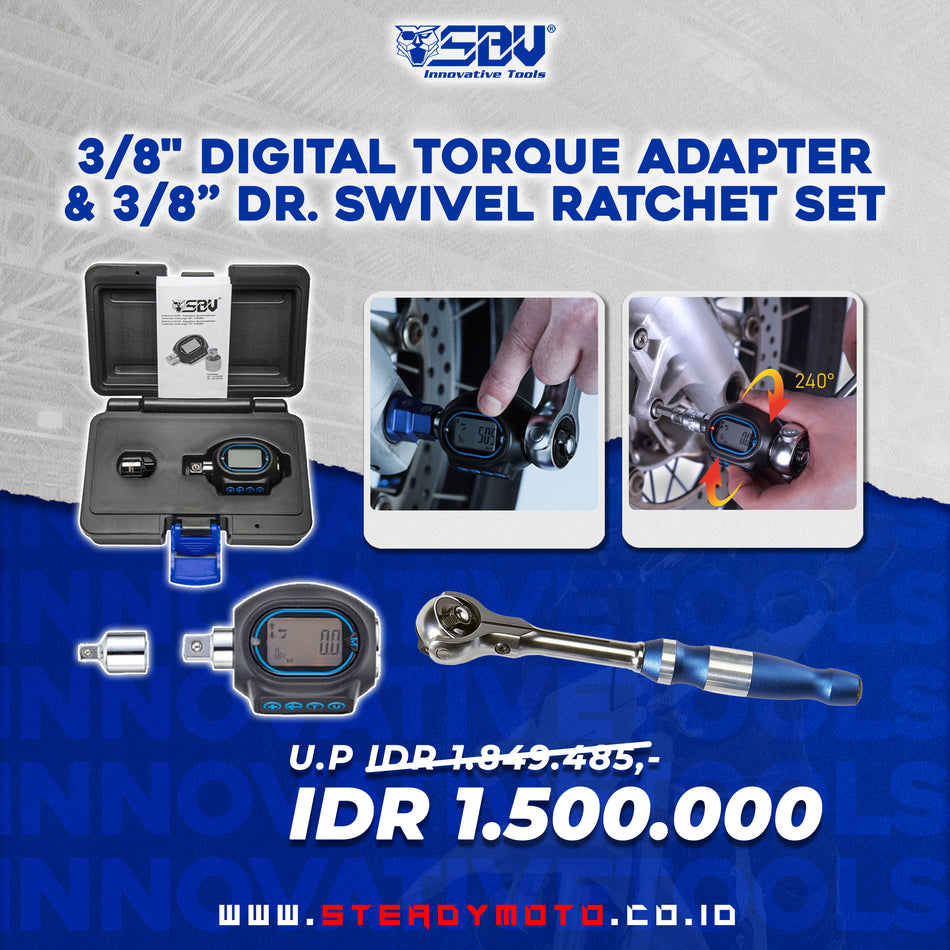 3/8" Digital Torque Adapter & 3/8" Dr. Swivel Ratchet Set