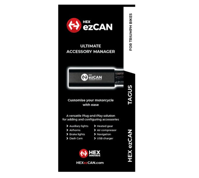 HEX ezCAN Tagus Triumph CAN Bus Accessory Manager - Wadamart